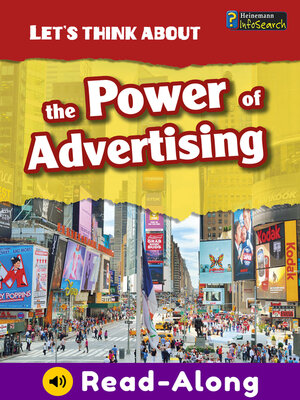 cover image of Let's Think About the Power of Advertising